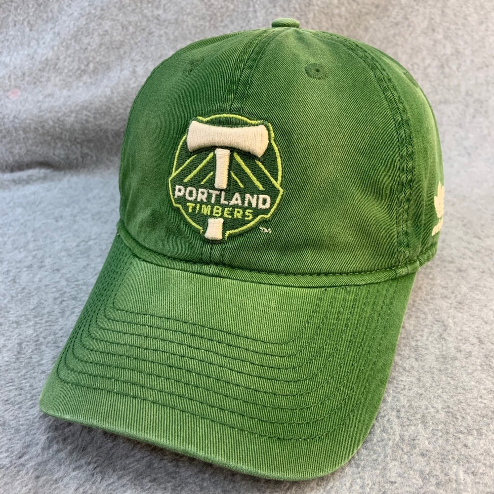 Portland Timbers Logo Mens Green Adidas Hat MLS Soccer Adjustable Cap One Size